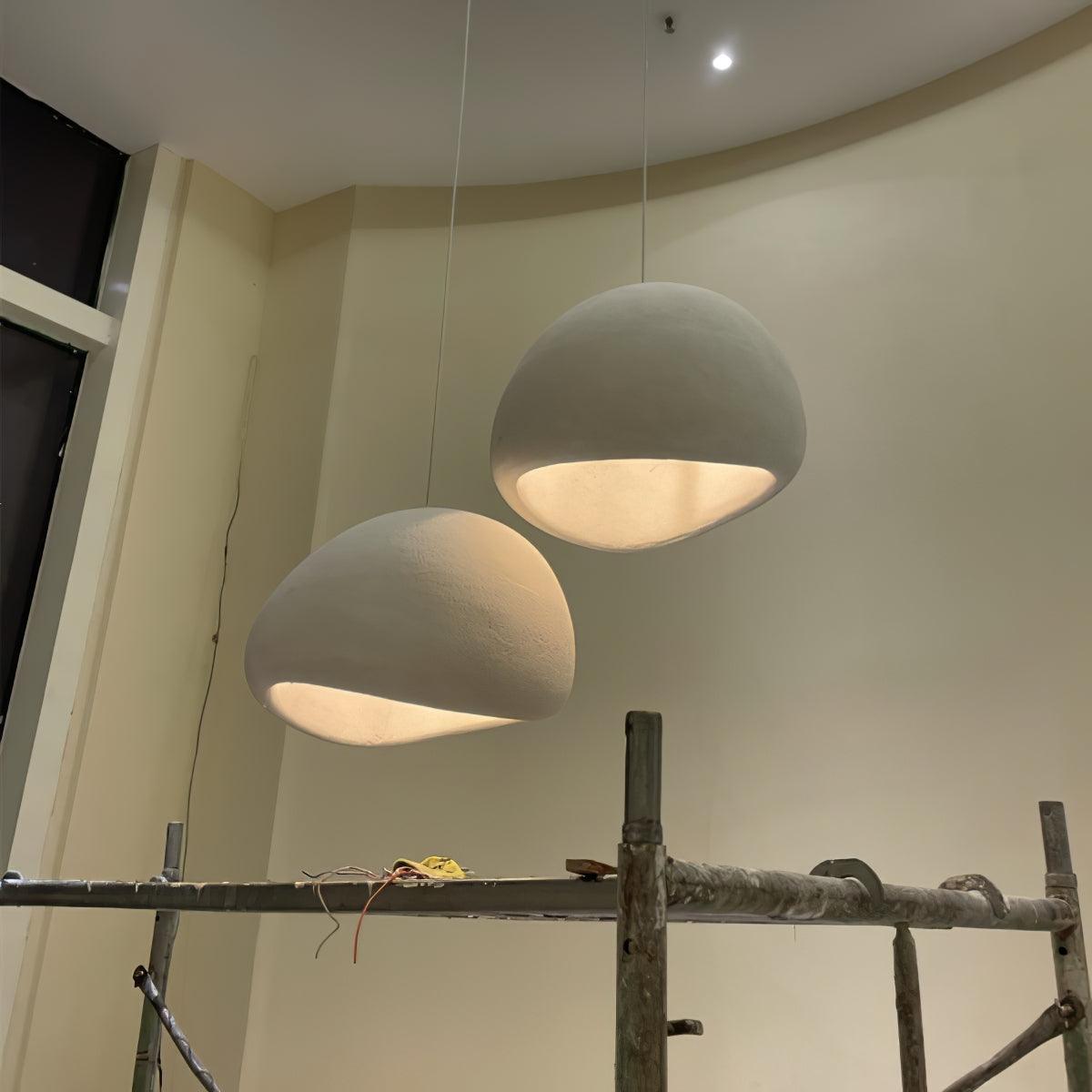 Lampadario Wabi-Sabi grappolo di Ciottoli Forma organica minimalista Artistico