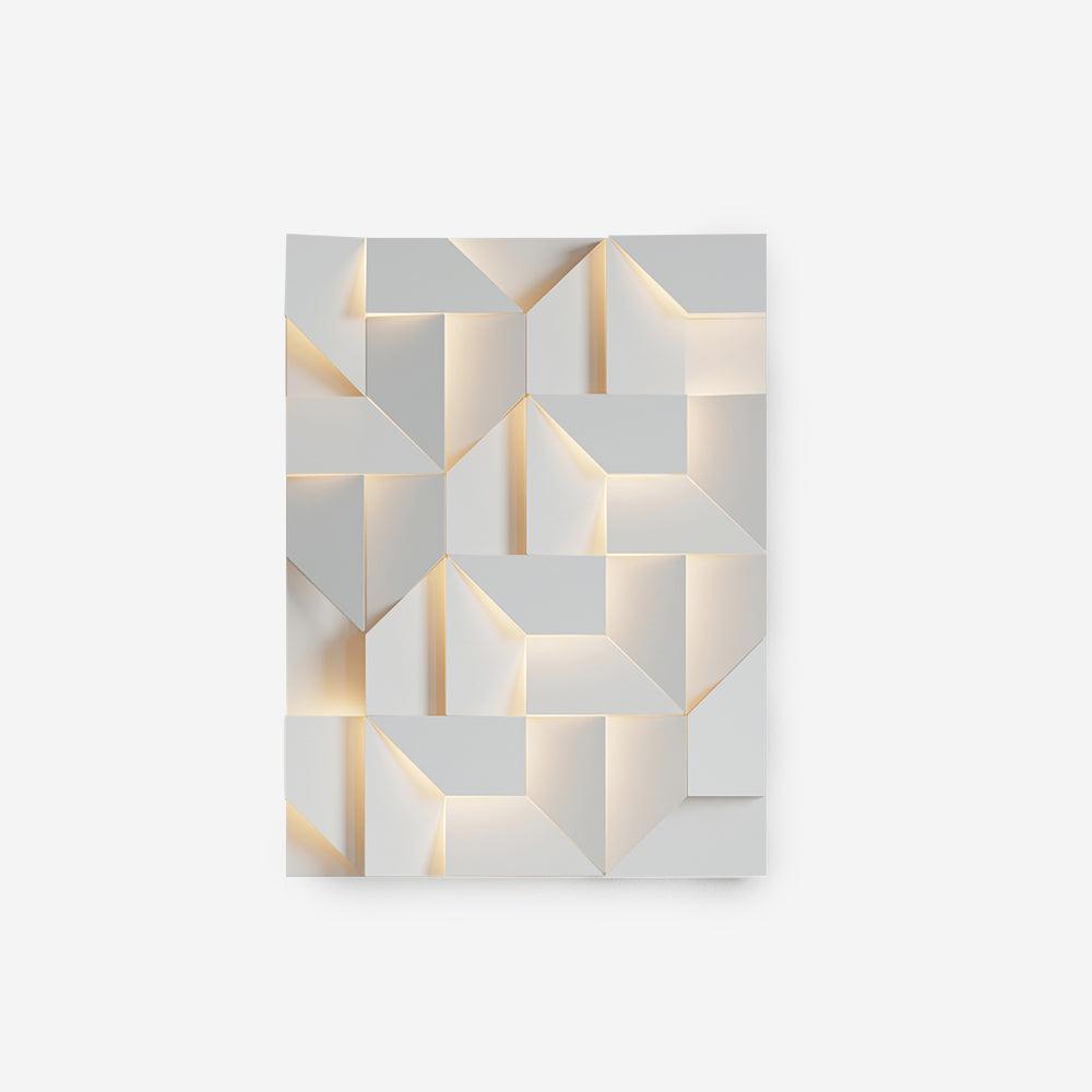 Applique Appliche 3D Pannelli geometrici a strati con luce artistica e regolazione tramite telecomando moderna