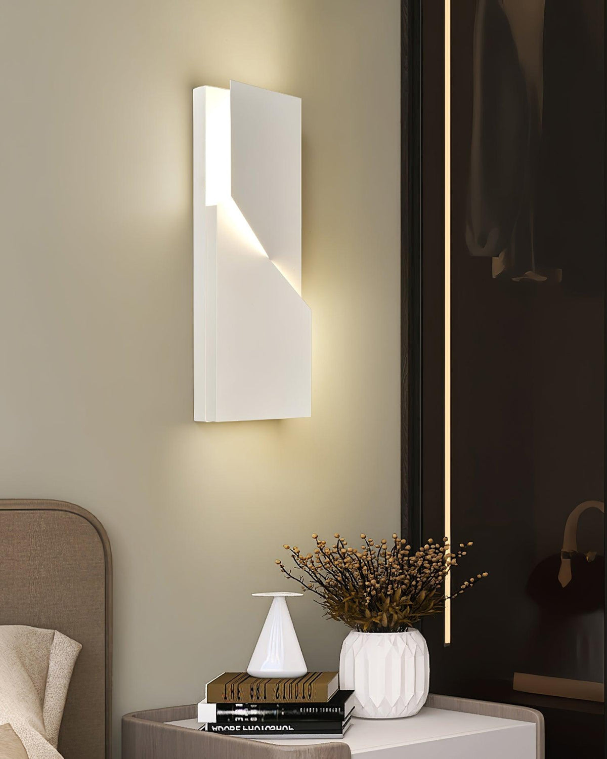 Applique Appliche 3D Pannelli geometrici a strati con luce artistica e regolazione tramite telecomando moderna