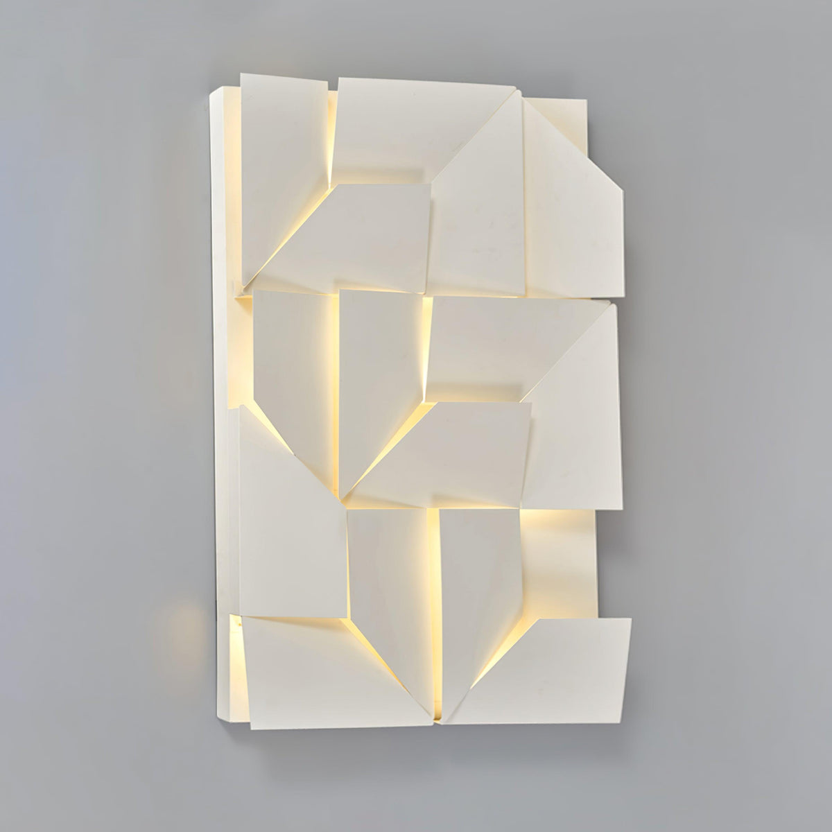Applique Appliche 3D Pannelli geometrici a strati con luce artistica e regolazione tramite telecomando moderna