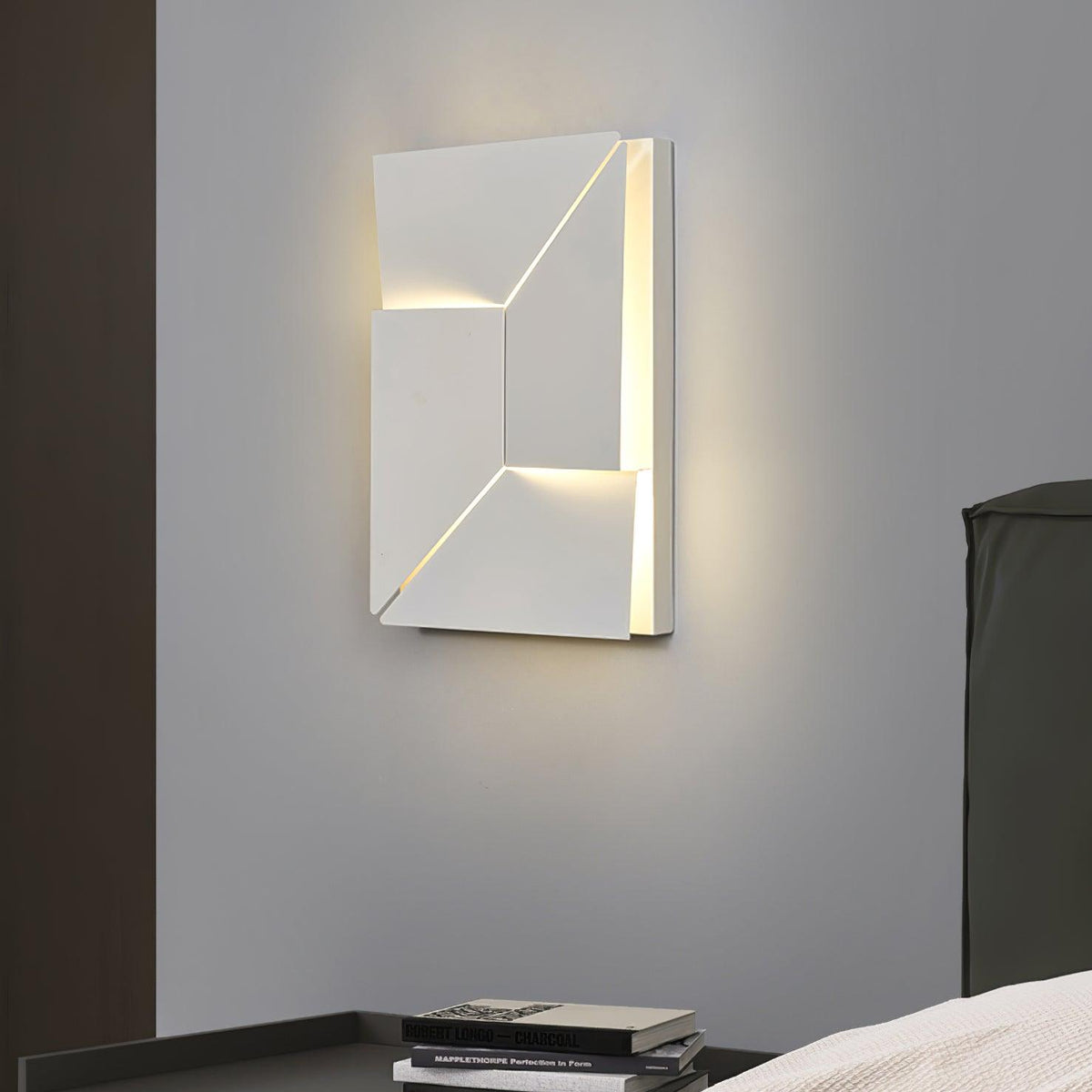 Applique Appliche 3D Pannelli geometrici a strati con luce artistica e regolazione tramite telecomando moderna