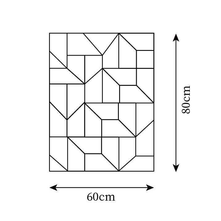 Applique Appliche 3D Pannelli geometrici a strati con luce artistica e regolazione tramite telecomando moderna