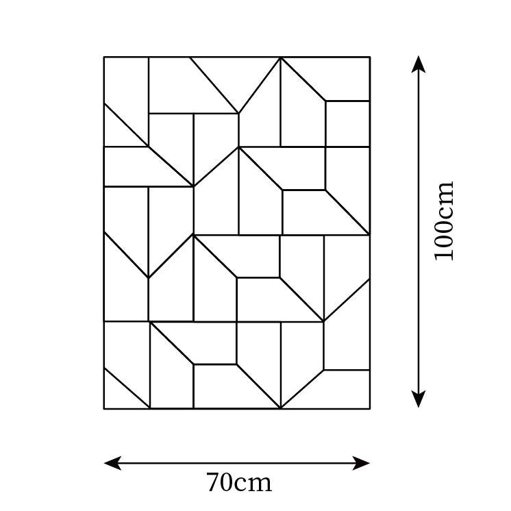 Applique Appliche 3D Pannelli geometrici a strati con luce artistica e regolazione tramite telecomando moderna