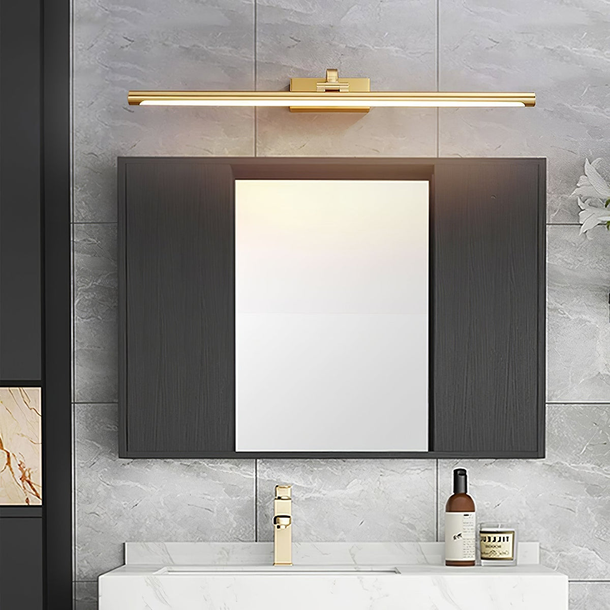 Tevelo ottone lampada da parete minimalista