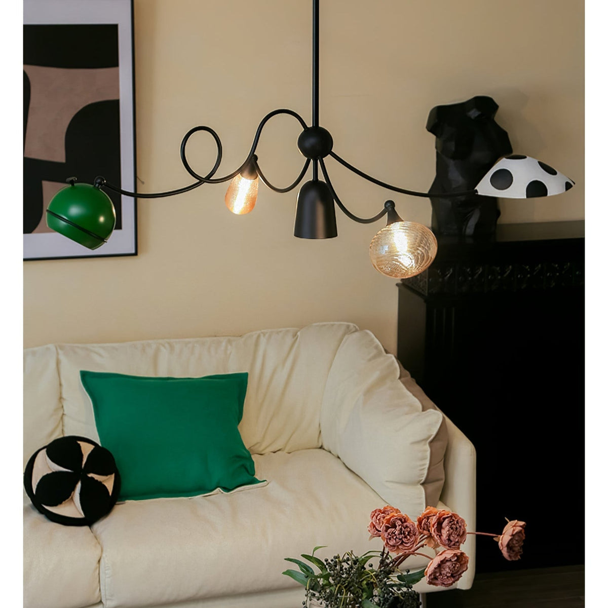PlayfulGlass lampada a sospensione modulare in vetro