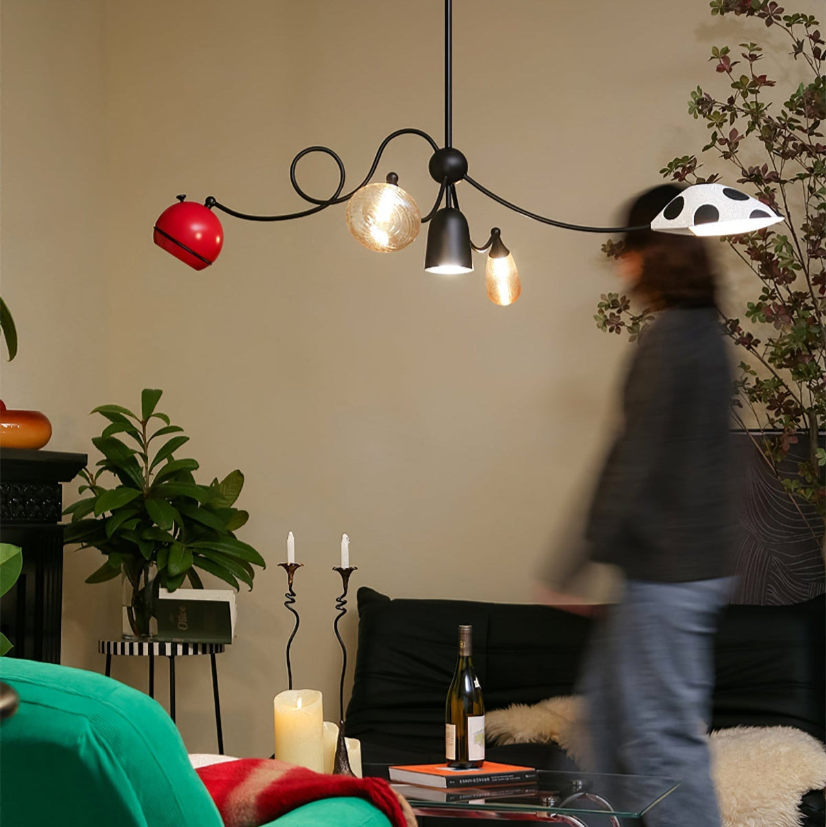PlayfulGlass lampada a sospensione modulare in vetro