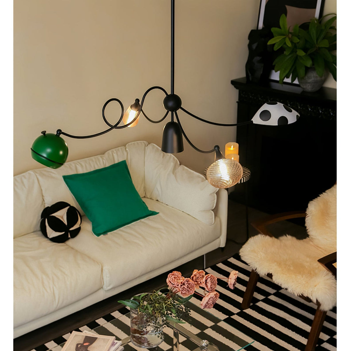 PlayfulGlass lampada a sospensione modulare in vetro