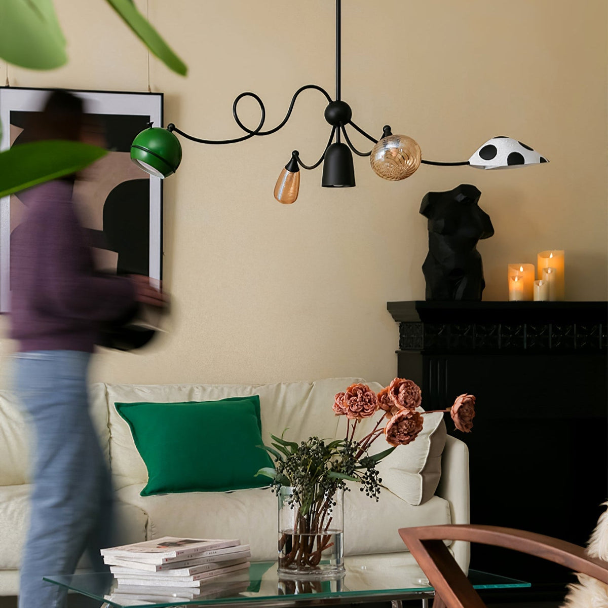 PlayfulGlass lampada a sospensione modulare in vetro