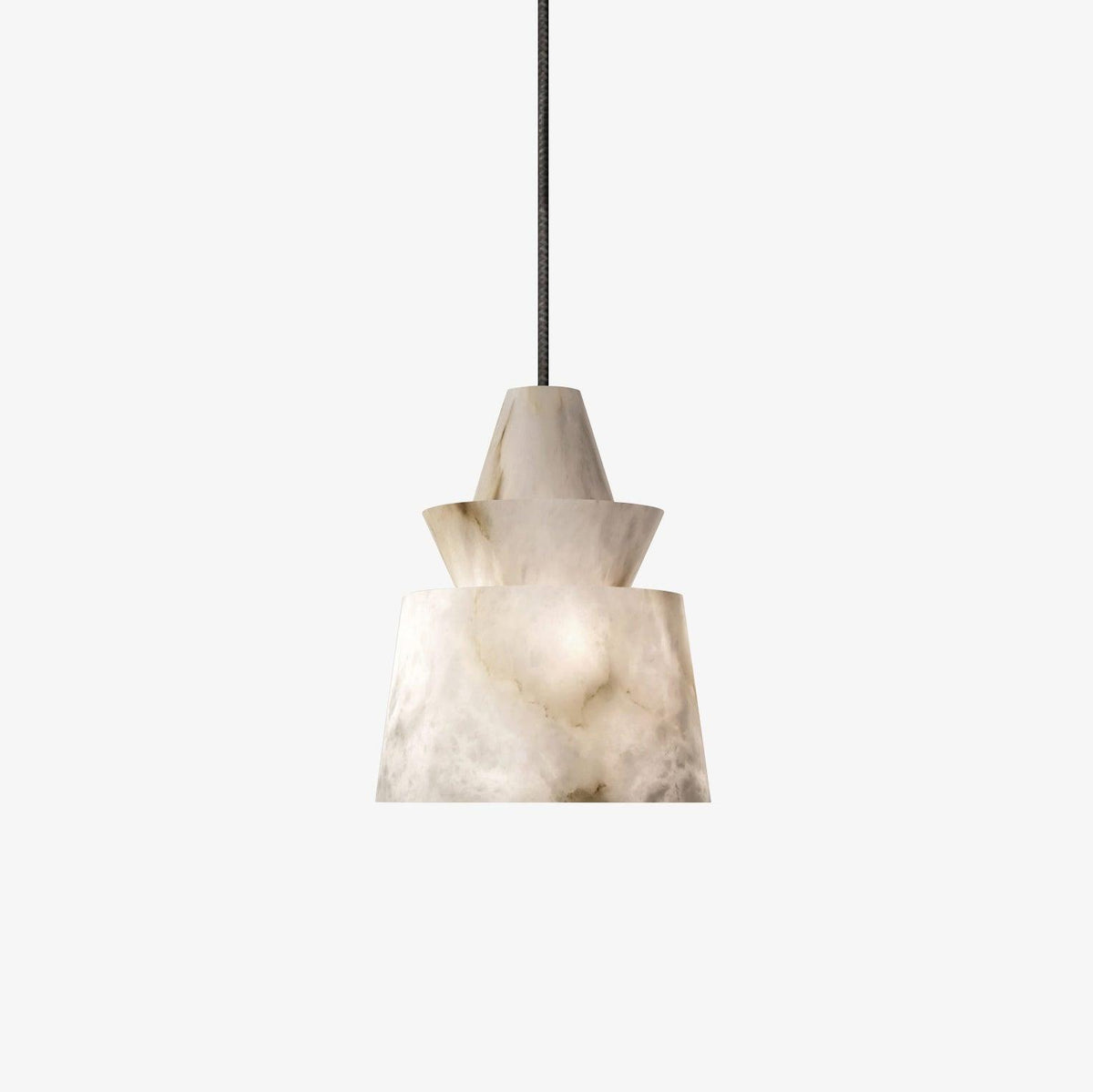 Curineth lampada a sospensione minimalista in alabastro
