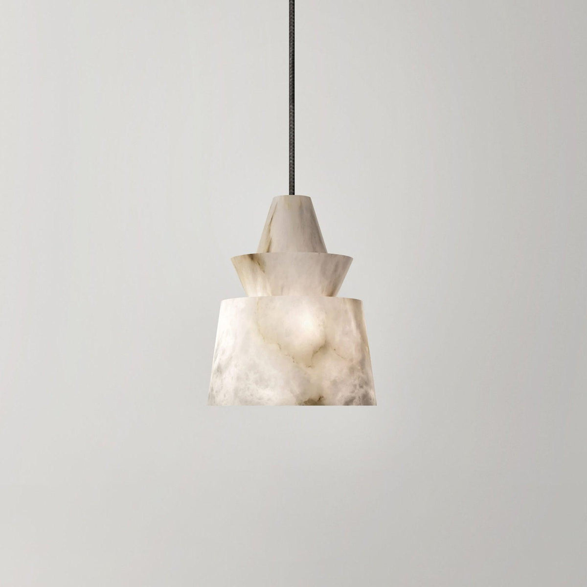 Curineth lampada a sospensione minimalista in alabastro