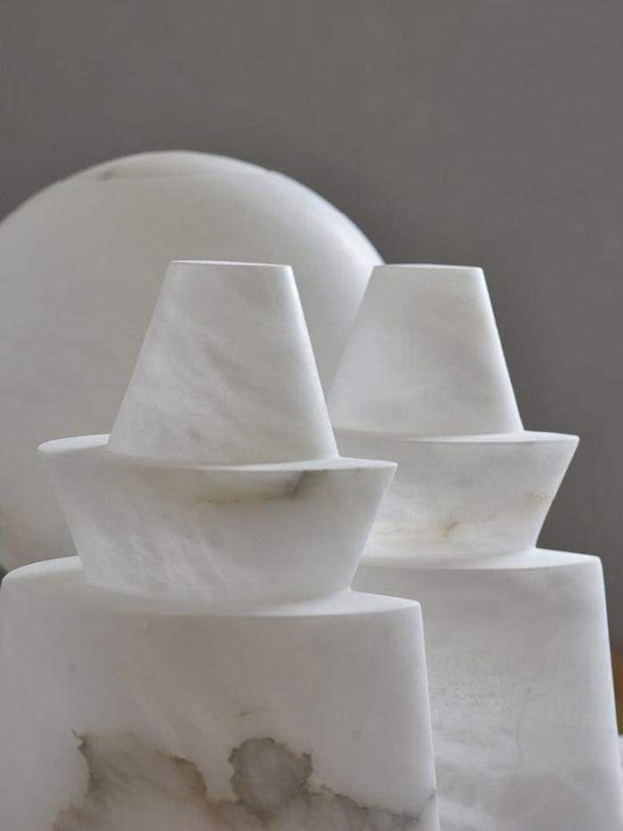 Curineth lampada a sospensione minimalista in alabastro