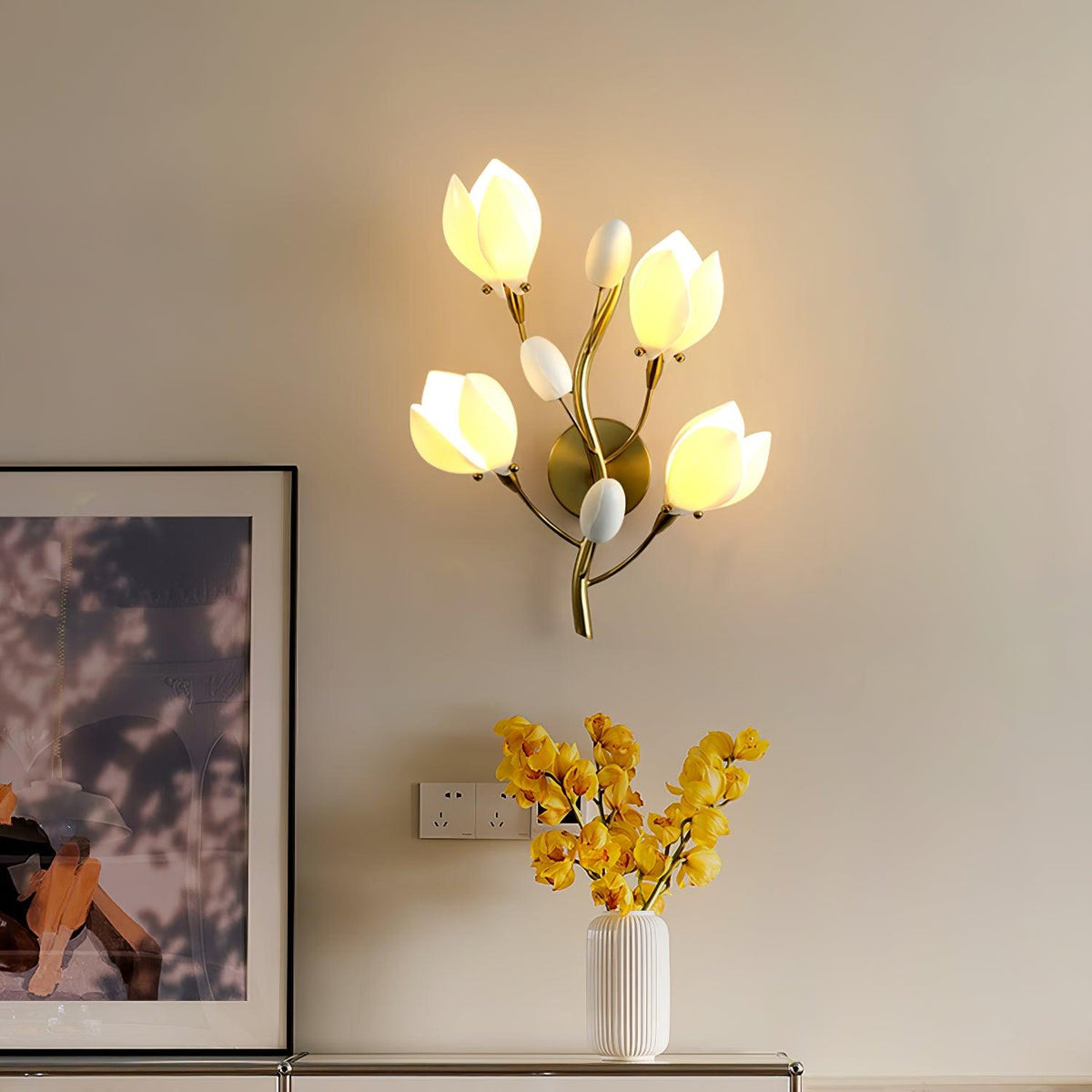 Dirixa Magnolia Elegance lampada da parete in Ceramica