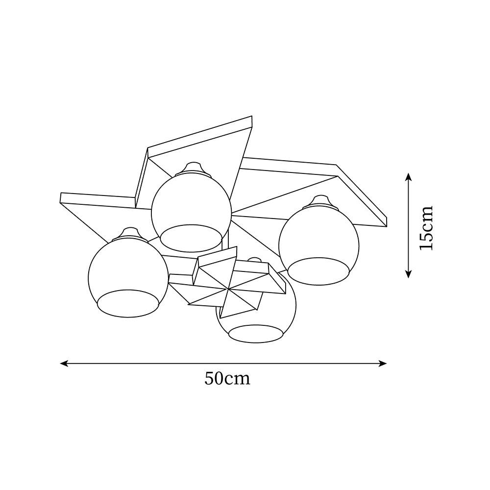 Ewooda lampada da soffitto in legno