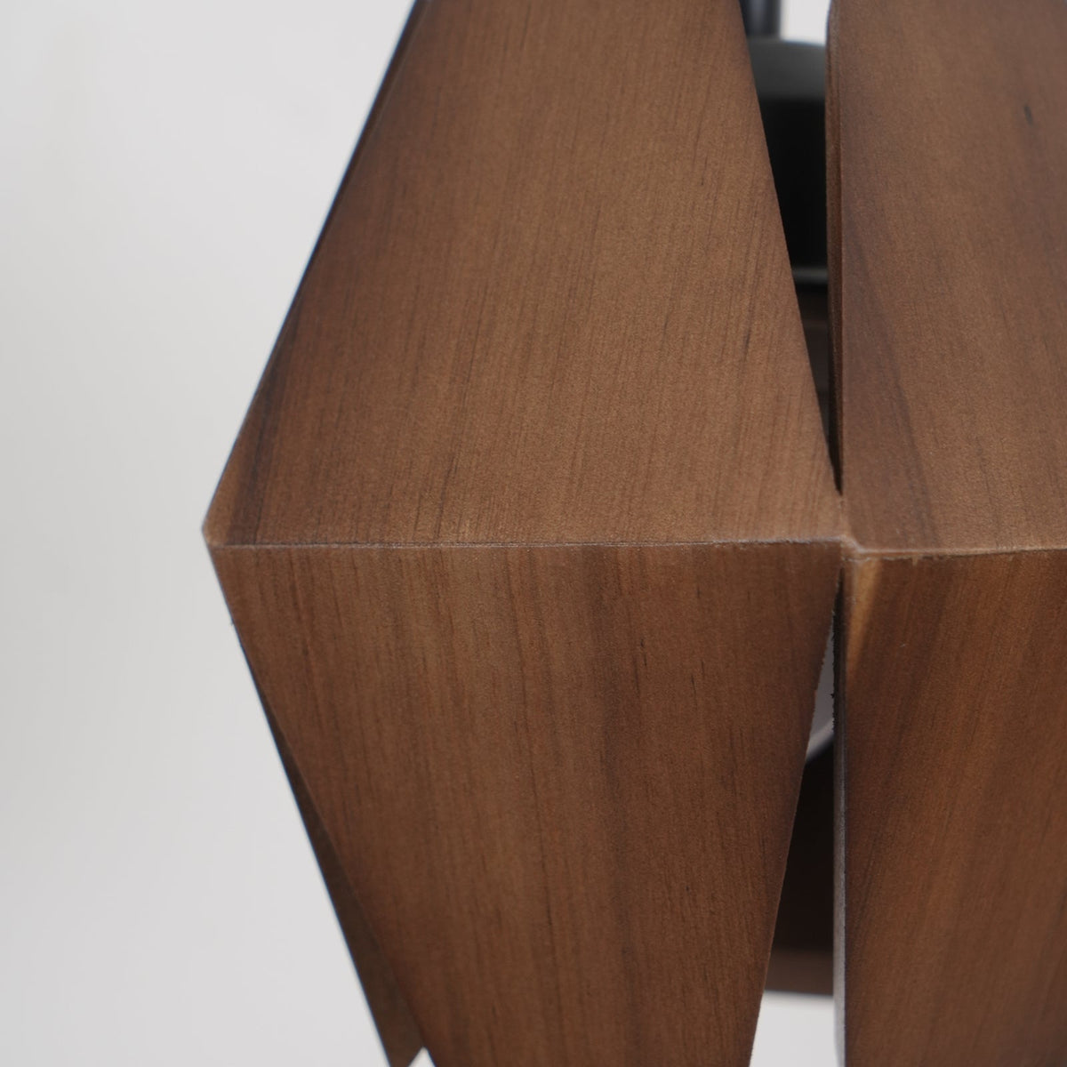 Lampada da parete Geometrica in legno con Paralume, luce Calda, Design minimalista Nordico