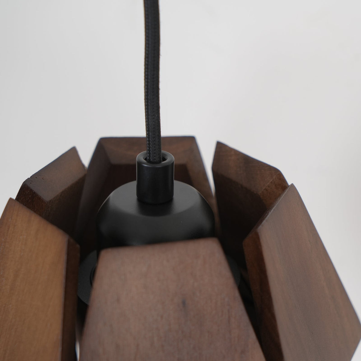 Lampada da parete Geometrica in legno con Paralume, luce Calda, Design minimalista Nordico