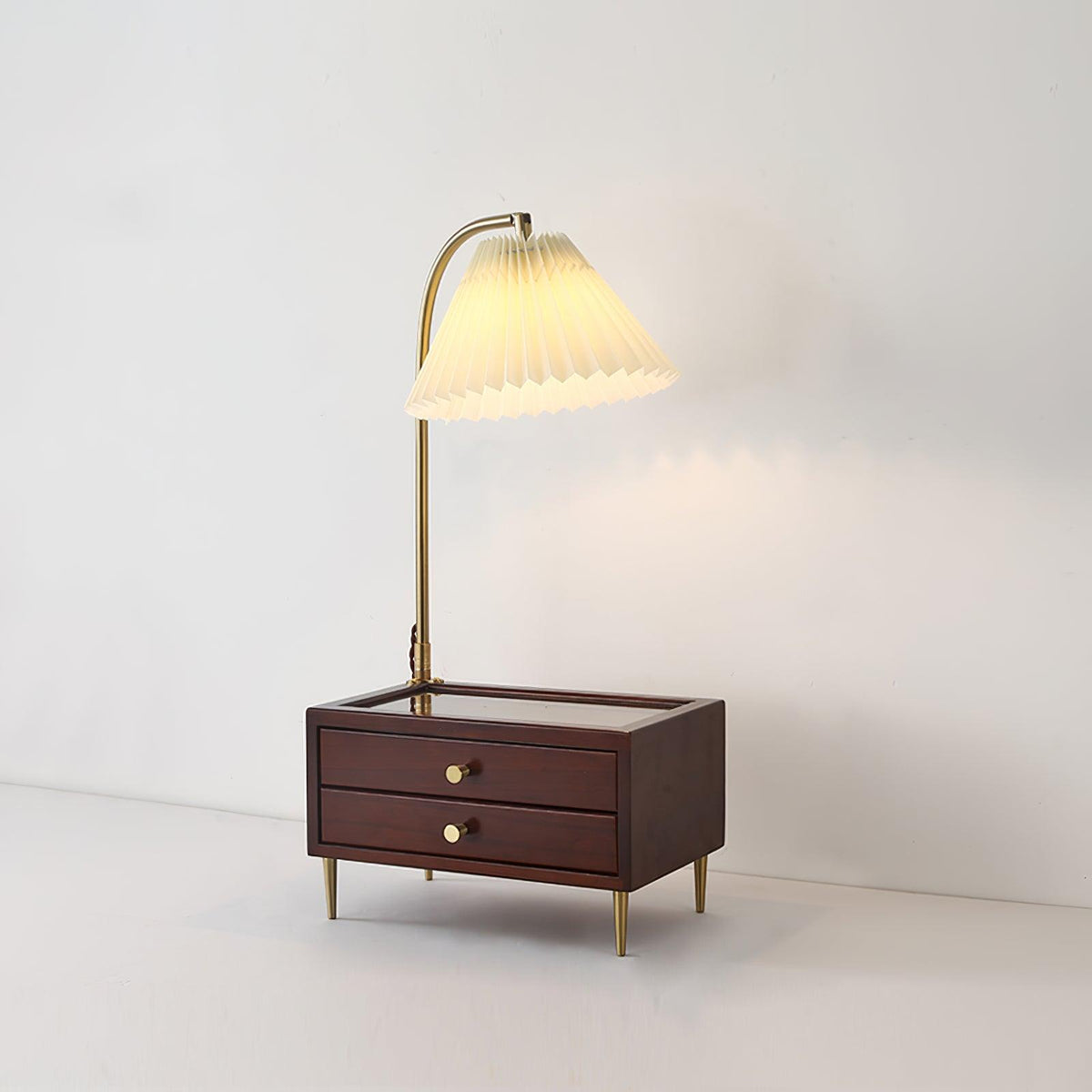 Fold lampada da tavolo in tessuto classico