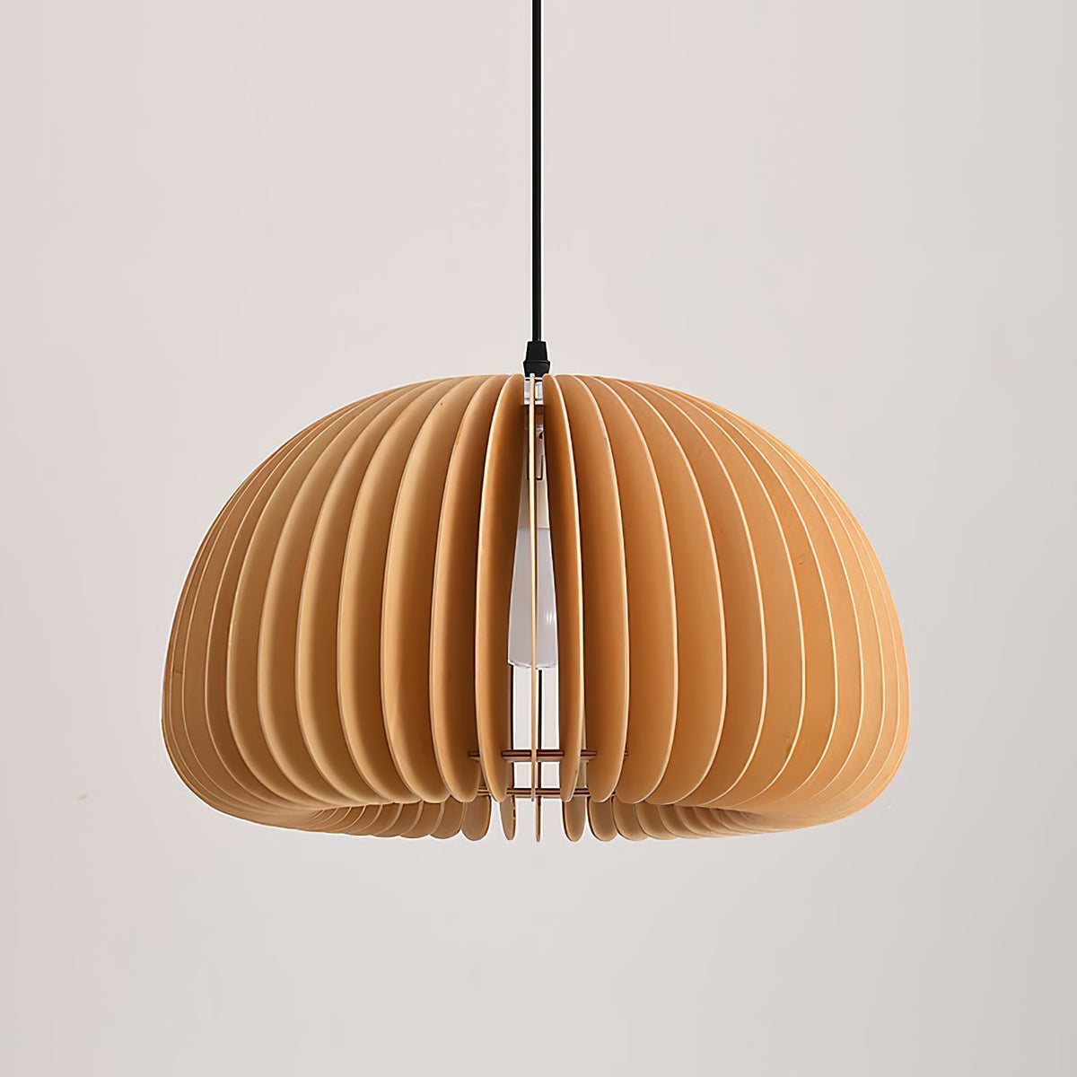 Doren lampada a sospensione legno Cupola a Forma di Zucca Nordica