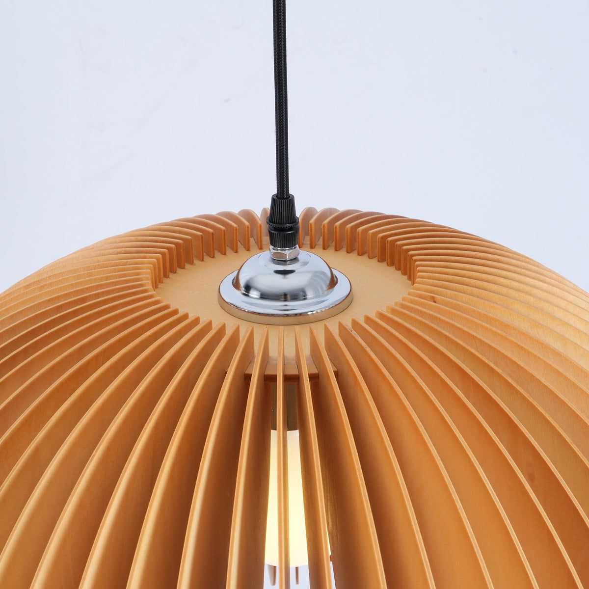 Doren lampada a sospensione legno Cupola a Forma di Zucca Nordica
