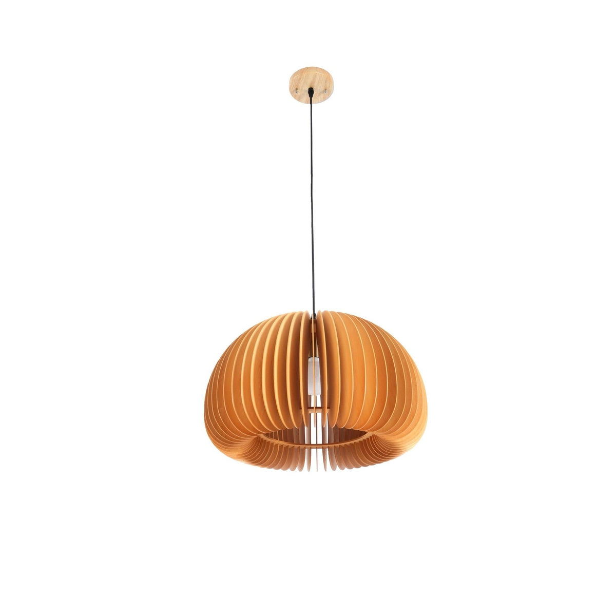 Doren lampada a sospensione legno Cupola a Forma di Zucca Nordica