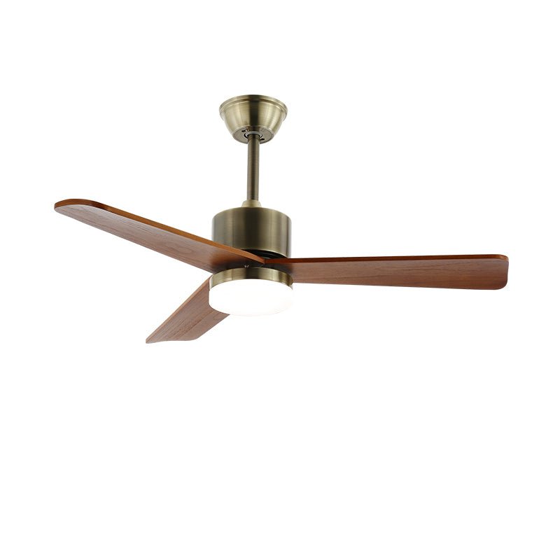 Ventio Ventilatore da soffitto con luce minimalista in legno e argento