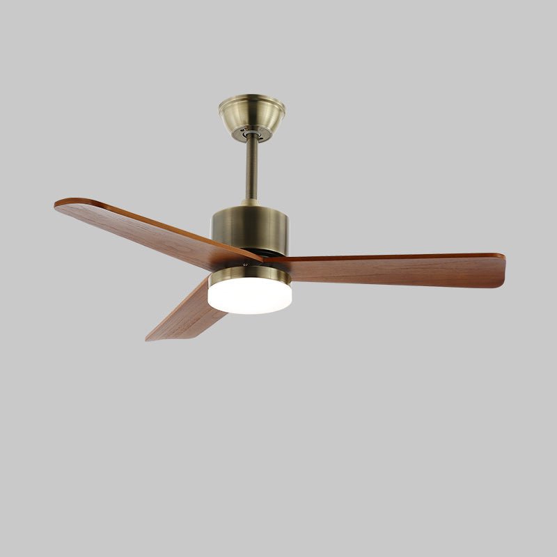 Ventio Ventilatore da soffitto con luce minimalista in legno e argento