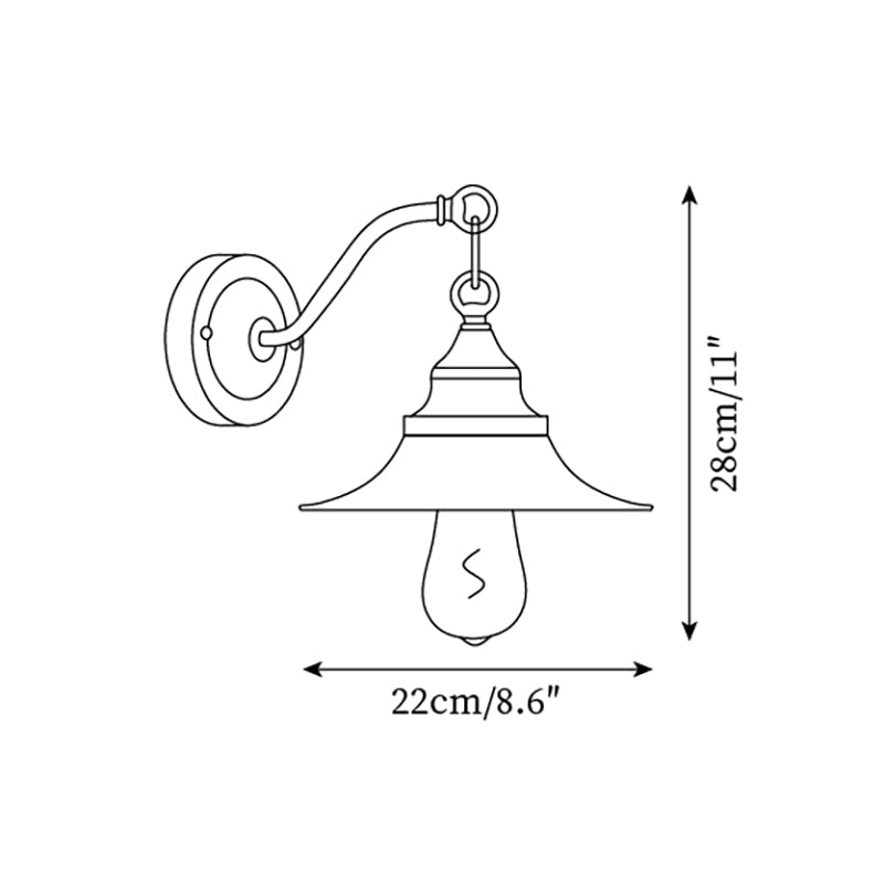 Perivo lampada da parete cromata Lucidata