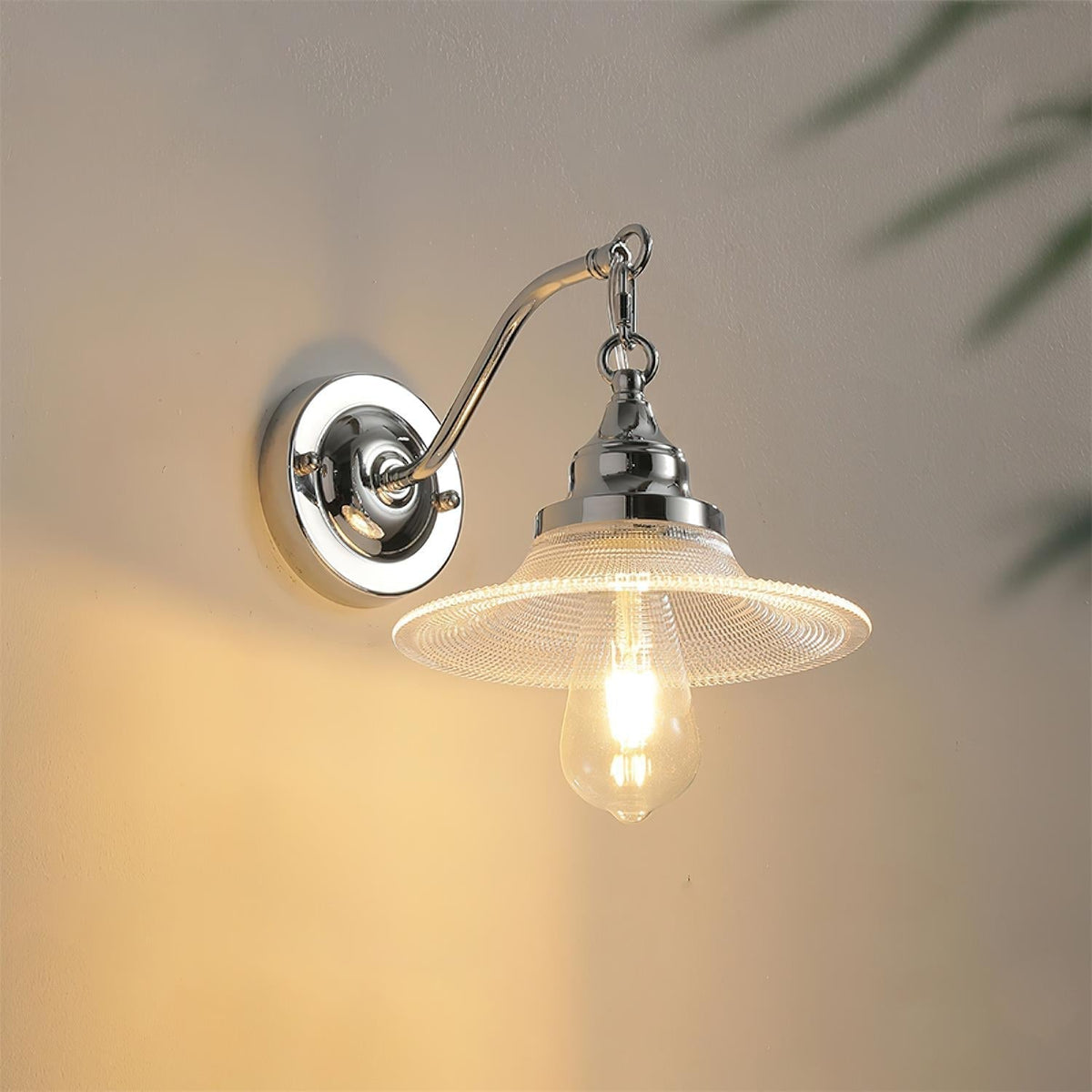 Perivo lampada da parete cromata Lucidata