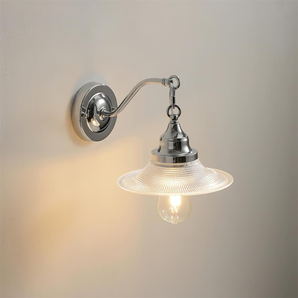Perivo lampada da parete cromata Lucidata