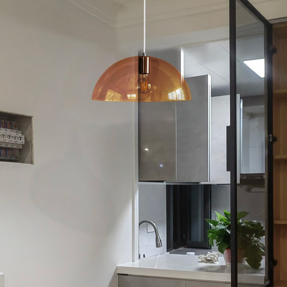 Valentina Moderno Globo Metallo PVC Lampade a Sospensione Cucina Soggiorno