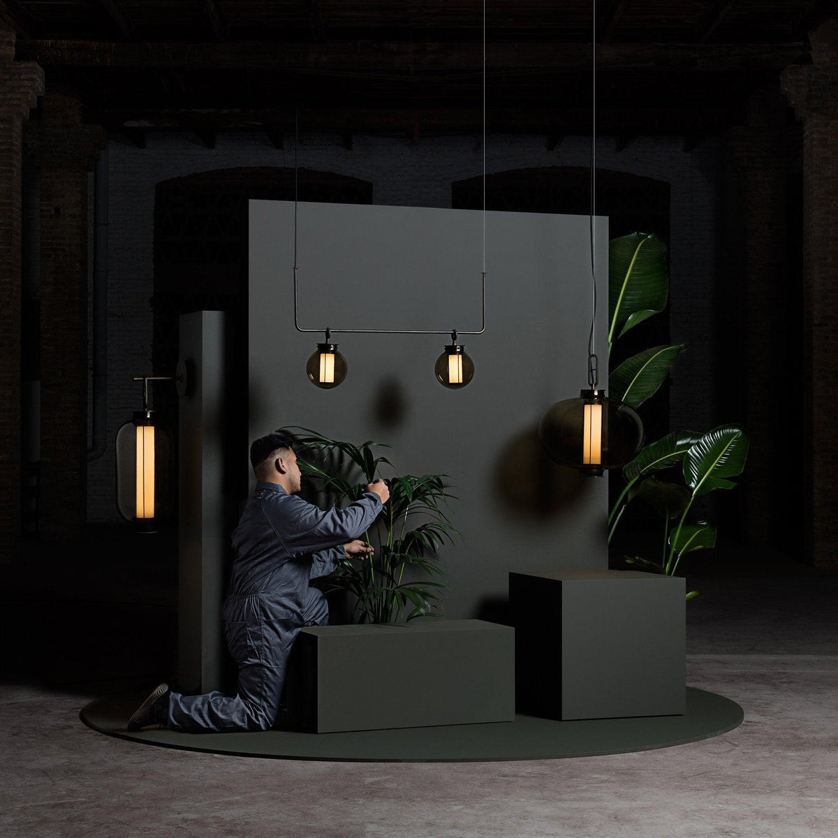 Uphaos lampada a sospensione moderna minimalista in vetro