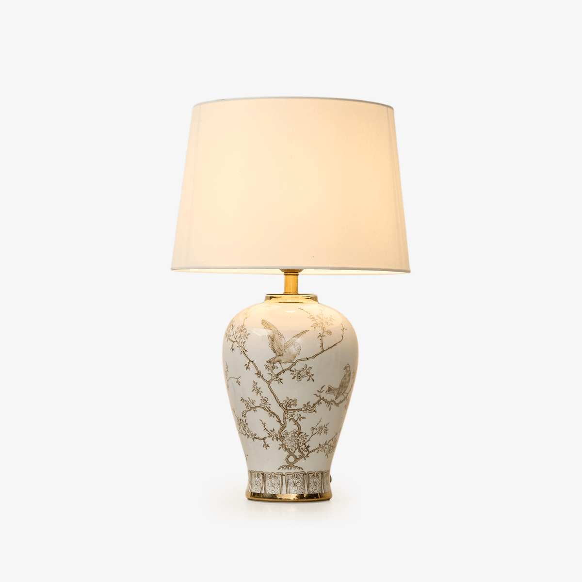 Wrenmark lampada da tavolo in ceramica floreale