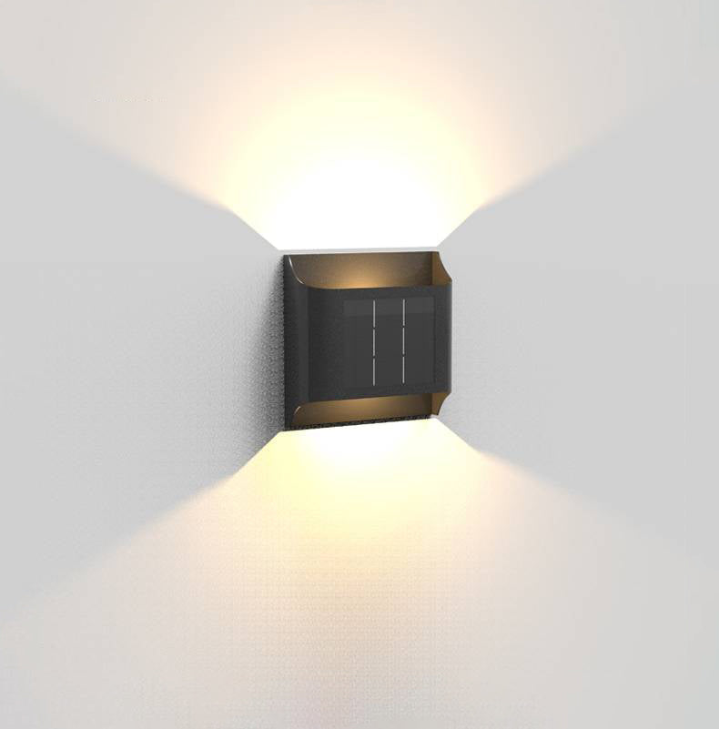 Ray Moderno Solare Metallo Applique da Esterno Corridoio