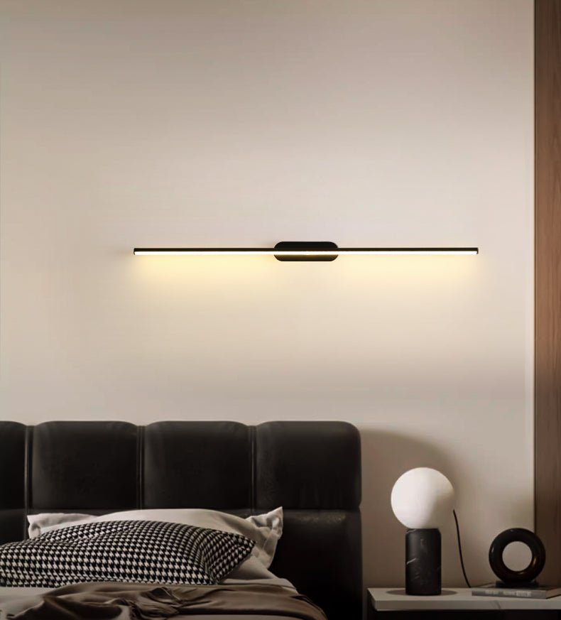 Qirma nero lampada da parete lineare Sottile minimalista