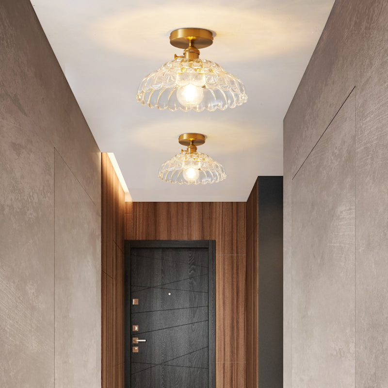Arisha Lusso Plafoniere Transparente Metallo Vetro Corridoio