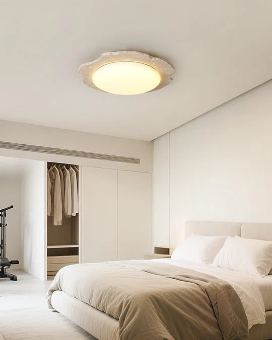 Nimbe Halo travertino Giallo lampada da soffitto