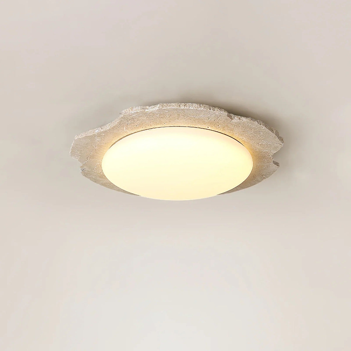 Nimbe Halo travertino Giallo lampada da soffitto