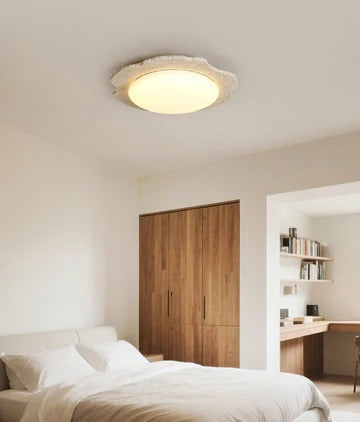 Nimbe Halo travertino Giallo lampada da soffitto