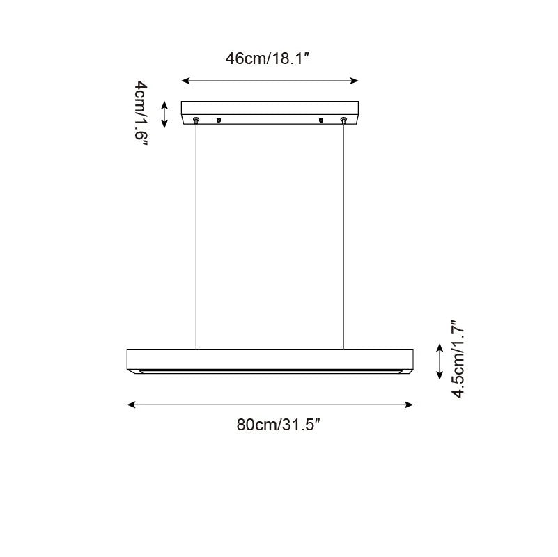 Imiror Lampada a Sospensione Lineare Minimalista Travertino - Relic Pieces