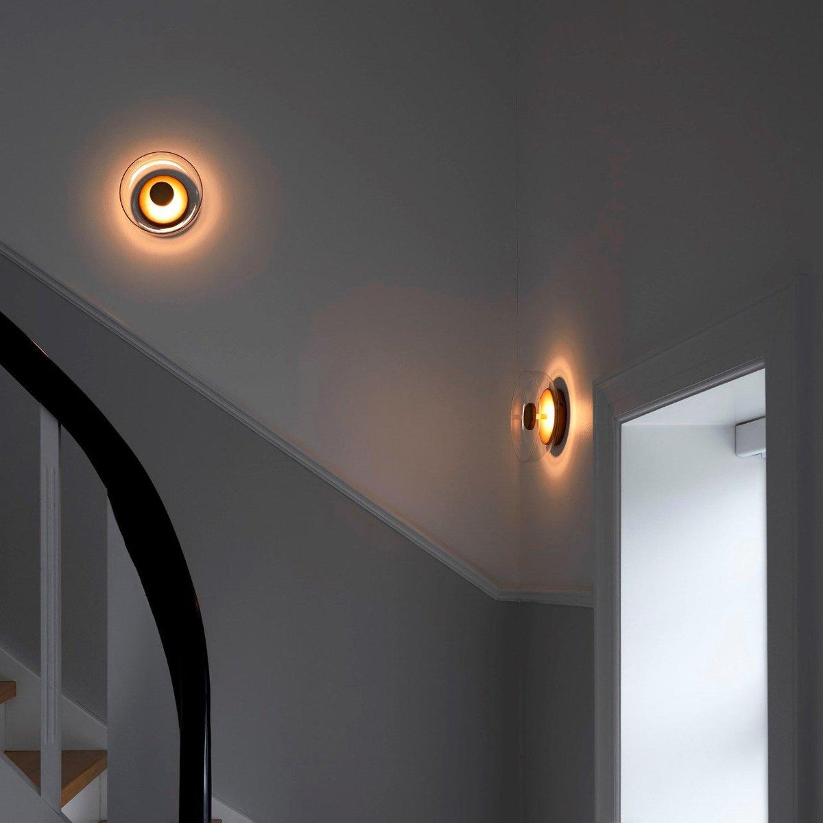 Aether ottone e vetro lampada da parete