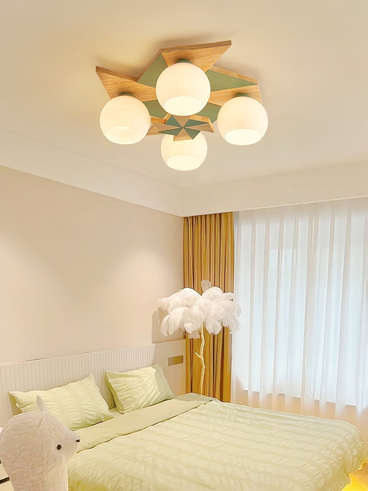 Ewooda lampada da soffitto in legno